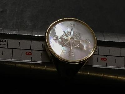 Mother of Pearl Vintage Compass Ring