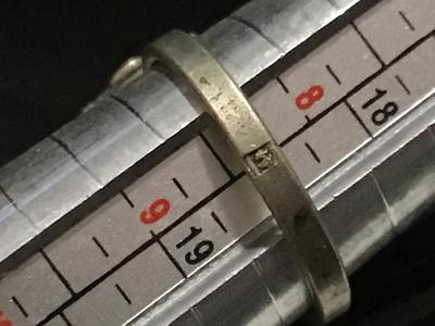 Antique Silver Plated Vintage Ring Stamped Large