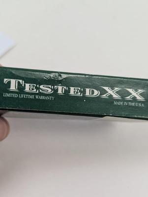 Case Tested XX 1 Blade Pocket Knife Slimeline Trapper Brown Derlin Handle