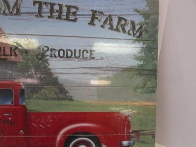 "Fresh From The Farm" Wooden Wall Sign