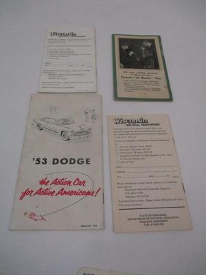 Vintage Pamphlets Dodge Ram Wisconsin Fishing Regulations All Weather Farming
