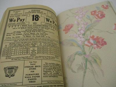 Antique 1931 Sterchi Bros. Store Catalog, Wallpaper Samples, Tires Paints & Furnishings 1932