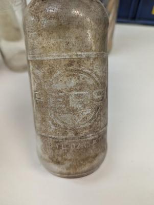 Vintage Pepsi & Coke Cola Bottles & Pepsi Crate