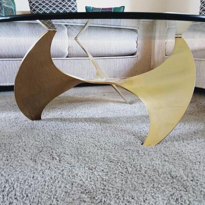LOT 21L: MCM Knut Hesterberg Propeller Coffee Table
