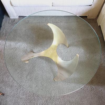 LOT 21L: MCM Knut Hesterberg Propeller Coffee Table
