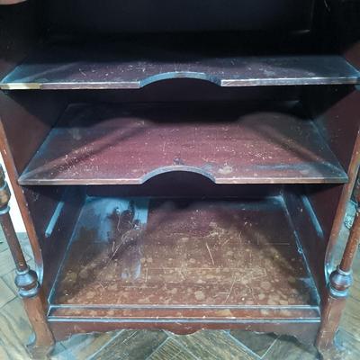 LOT 35L: Antique Dressing Stand with Drop-Front Desk