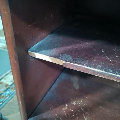 LOT 35L: Antique Dressing Stand with Drop-Front Desk