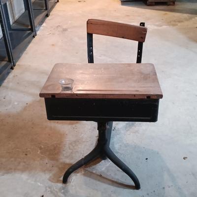 LOT 40B: Vintage School Desk