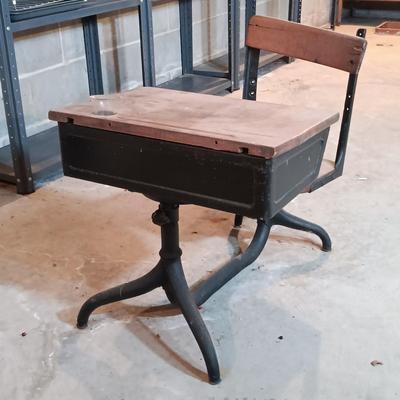LOT 40B: Vintage School Desk