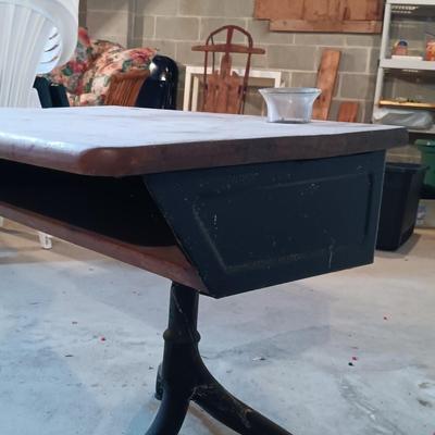 LOT 40B: Vintage School Desk