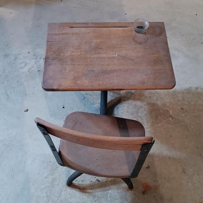 LOT 40B: Vintage School Desk