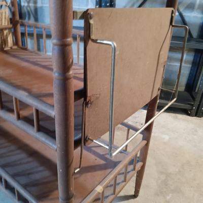 LOT 81B: Vintage Oak Hill Baby Changing Stand