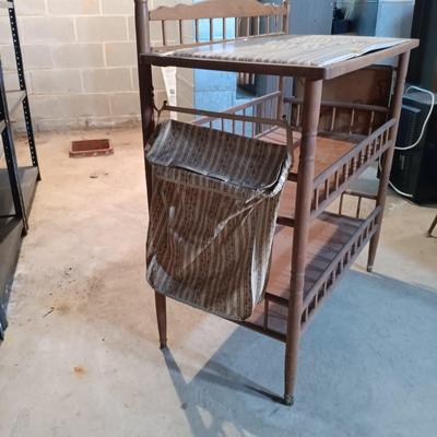 LOT 81B: Vintage Oak Hill Baby Changing Stand