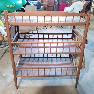 LOT 81B: Vintage Oak Hill Baby Changing Stand