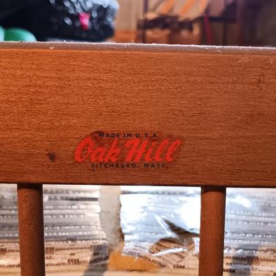 LOT 81B: Vintage Oak Hill Baby Changing Stand
