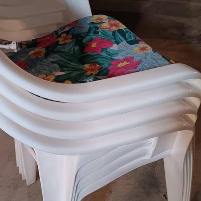 LOT 82B: Rio Beach Folding Chairs with Trolley, Plastic Folding Tables & More