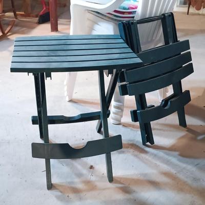 LOT 82B: Rio Beach Folding Chairs with Trolley, Plastic Folding Tables & More