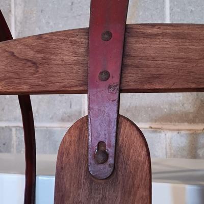LOT 83B: Vintage Metal and Wood Snow Sled