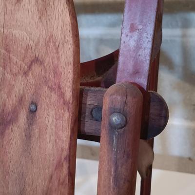 LOT 83B: Vintage Metal and Wood Snow Sled