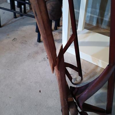 LOT 83B: Vintage Metal and Wood Snow Sled