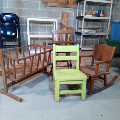 LOT 84B: Collection of Doll and Child-Size Furniture