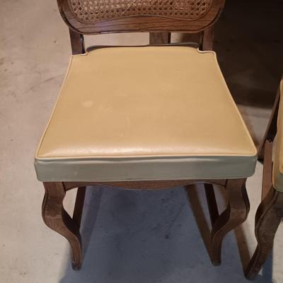 LOT 85B: Set of (3) Coronet Wonderfold Foldable Cane Back Chairs by Norquist Products