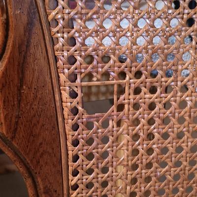 LOT 85B: Set of (3) Coronet Wonderfold Foldable Cane Back Chairs by Norquist Products