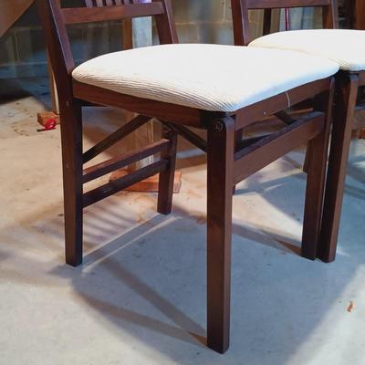 LOT 86B: Set of (6) MCM Stakmore Co Foldable Chairs