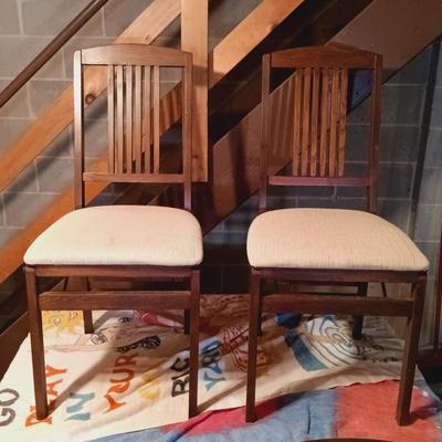 LOT 86B: Set of (6) MCM Stakmore Co Foldable Chairs