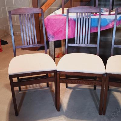 LOT 86B: Set of (6) MCM Stakmore Co Foldable Chairs