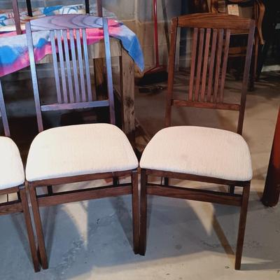 LOT 86B: Set of (6) MCM Stakmore Co Foldable Chairs