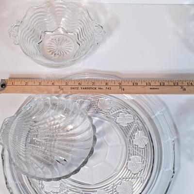 LOT 92B: Space Age Milano Lucite Cheese Tray, Victoria Cast Iron Tortilla Press, Pyrex Juice Carafe & More