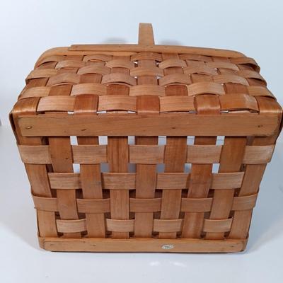LOT 93B: Vintage California Pottery Serving Dish, Papermaché Fruit and Veggies, Cookbook Stand & Basket