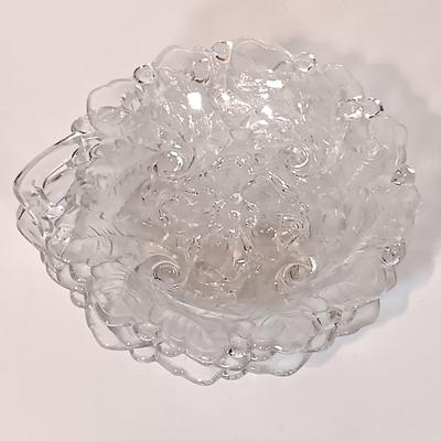 LOT 94B: Andrea by Sadek Casserole Dishes, Indiana Glass Hobnail Plates, Indiana Glass Wild Rose Pattern Plates & More