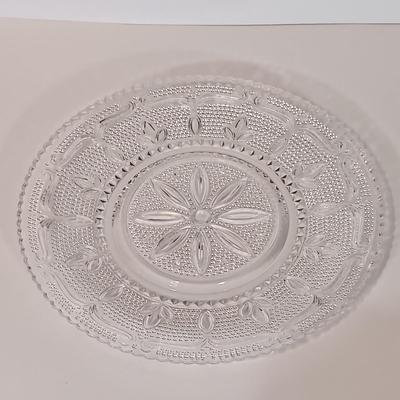 LOT 94B: Andrea by Sadek Casserole Dishes, Indiana Glass Hobnail Plates, Indiana Glass Wild Rose Pattern Plates & More
