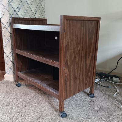 LOT 97L: Large House Plant with Vintage Bar Cart