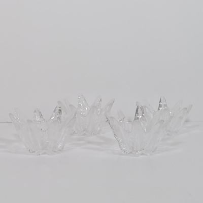 LOT 99L: Collection of Glass and Pewter Candle Holders