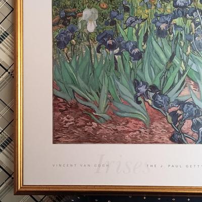 LOT 205L: Framed Print of Vincent Van Gogh's Irises from The J. Paul Getty Museum