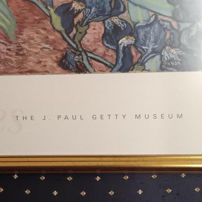 LOT 205L: Framed Print of Vincent Van Gogh's Irises from The J. Paul Getty Museum