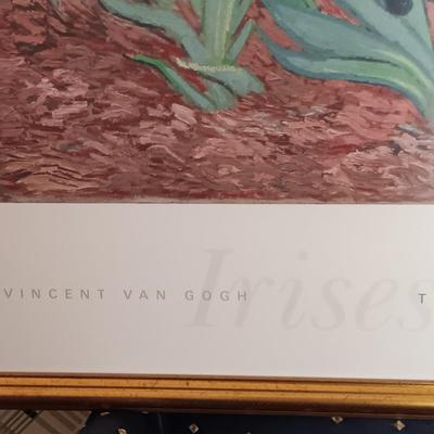 LOT 205L: Framed Print of Vincent Van Gogh's Irises from The J. Paul Getty Museum