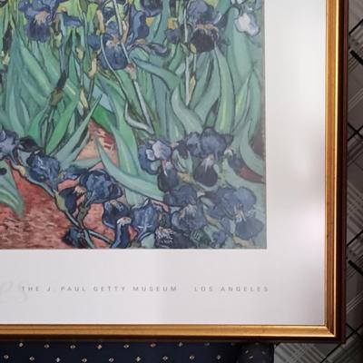 LOT 205L: Framed Print of Vincent Van Gogh's Irises from The J. Paul Getty Museum