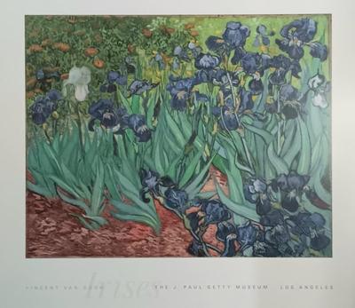 LOT 205L: Framed Print of Vincent Van Gogh's Irises from The J. Paul Getty Museum