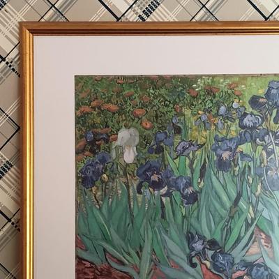 LOT 205L: Framed Print of Vincent Van Gogh's Irises from The J. Paul Getty Museum