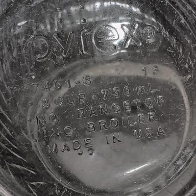 LOT 210K: Pyrex Stacking Mixing Bowls, Farberware Sheet Pan, Wilton Loaf Pan & More