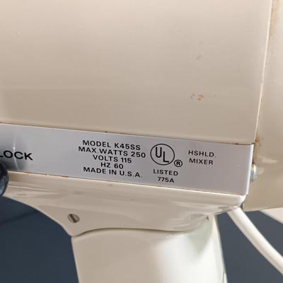 LOT 211K: KitchenAid K45SS Mixer with Bowl and Attachments