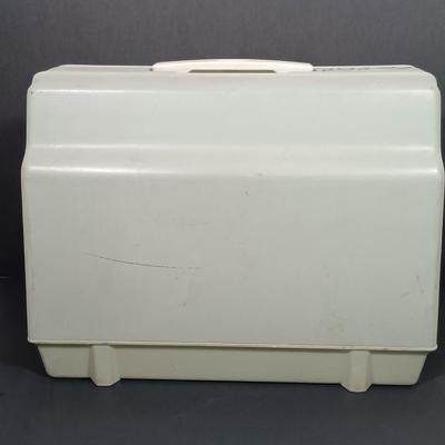 LOT 214L: Sears Kenmore 1701 Zig Zag Sewing Machine with Sewing Notions