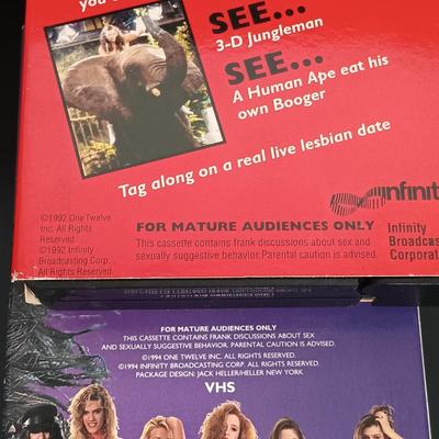 LOT 215L: Vintage Howard Stern VHS Tapes with Who Framed Roger Rabbit VHS