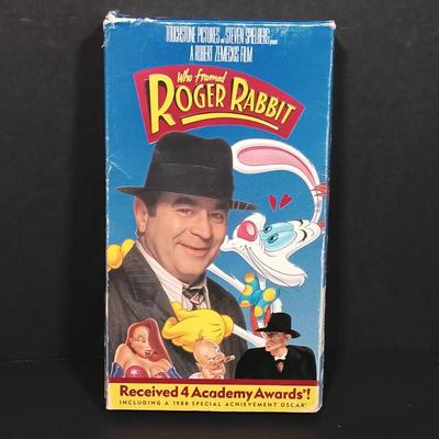 LOT 215L: Vintage Howard Stern VHS Tapes with Who Framed Roger Rabbit VHS