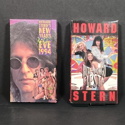 LOT 215L: Vintage Howard Stern VHS Tapes with Who Framed Roger Rabbit VHS