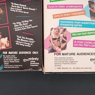 LOT 215L: Vintage Howard Stern VHS Tapes with Who Framed Roger Rabbit VHS